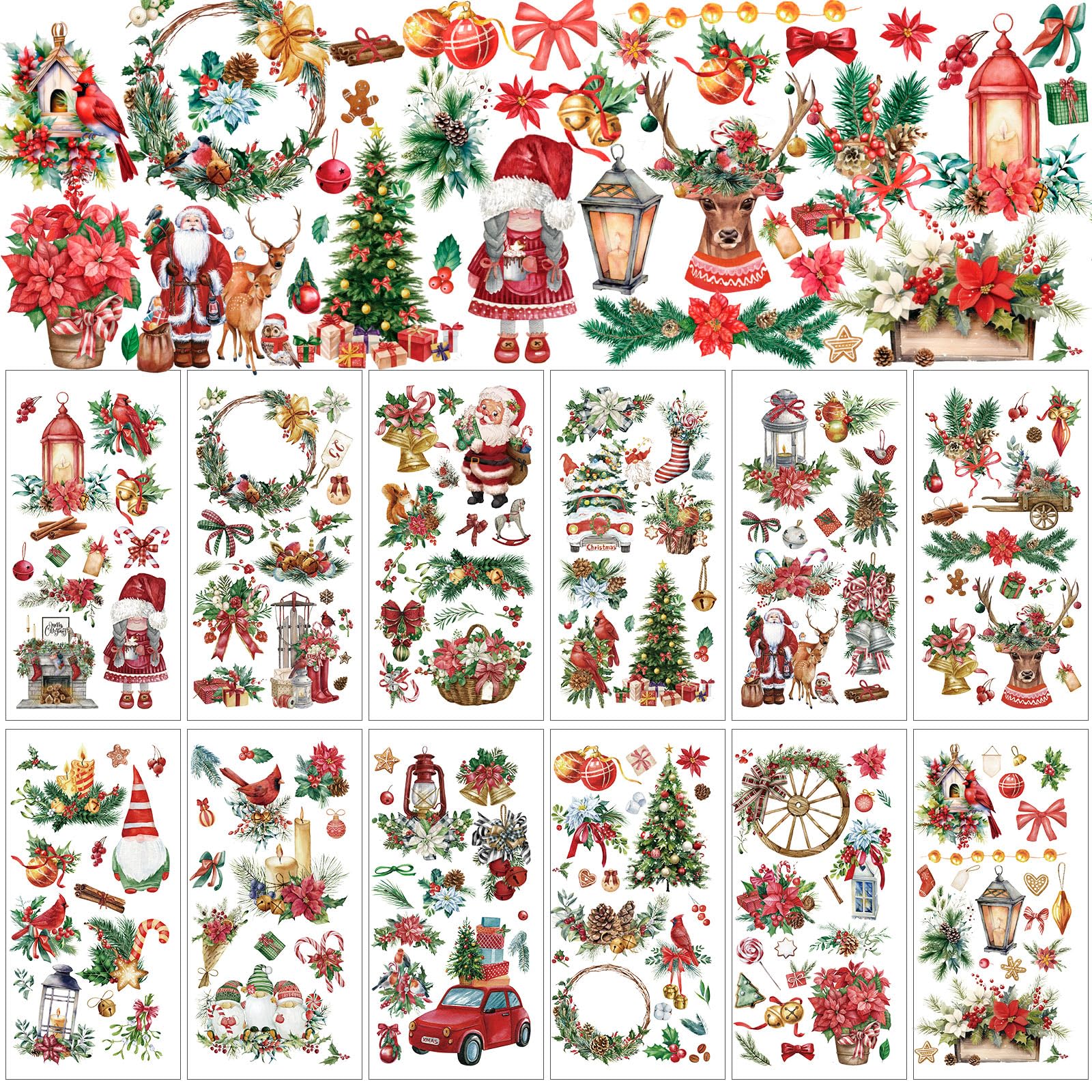 Feuilles de transfert de Noël pour décorer vos albums de scrapbooking