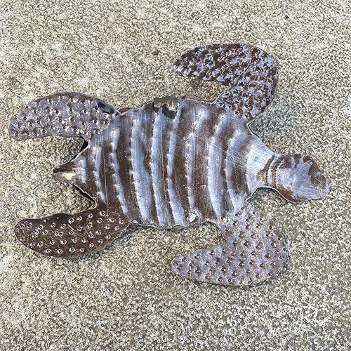 Miniatura 7 de Tortugas marinas, arte metálico de playa, juego de 2, figuras náuticas para colgar en la pared, decoración del hogar, animales marinos bajo el mar,