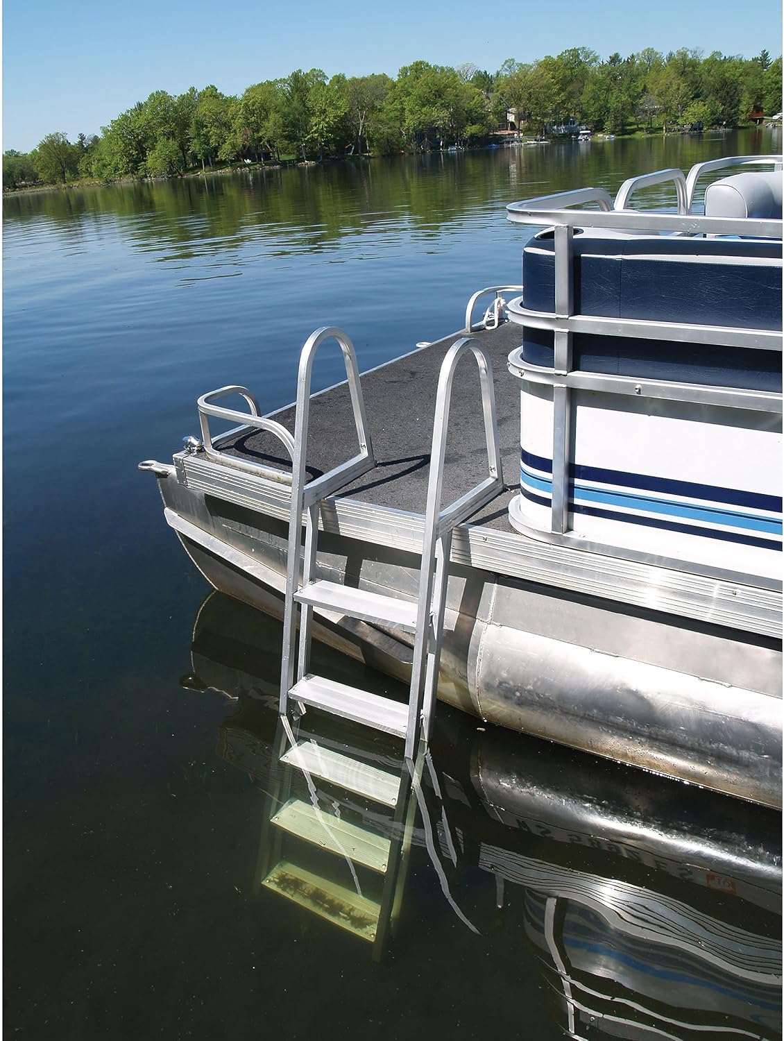 Extreme Max 3005.3383 Aluminum Pontoon/Dock Ladder - 5-Step