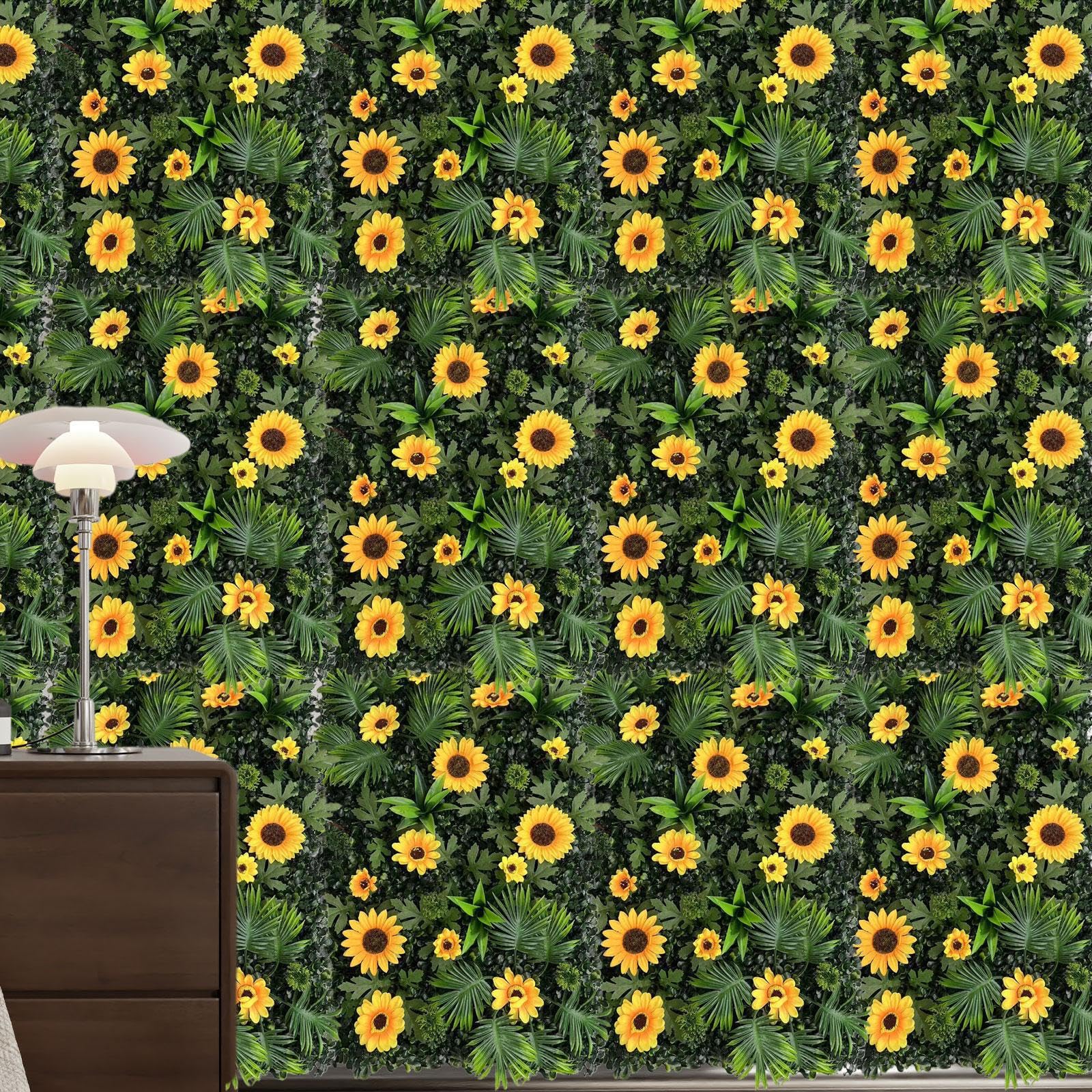IOIUSKKU Pannello da parete con fiori artificiali di qualità, affidabile, per esterni, bellissimo decoro per sfondi di eventi, feste e matrimoni, pannello da