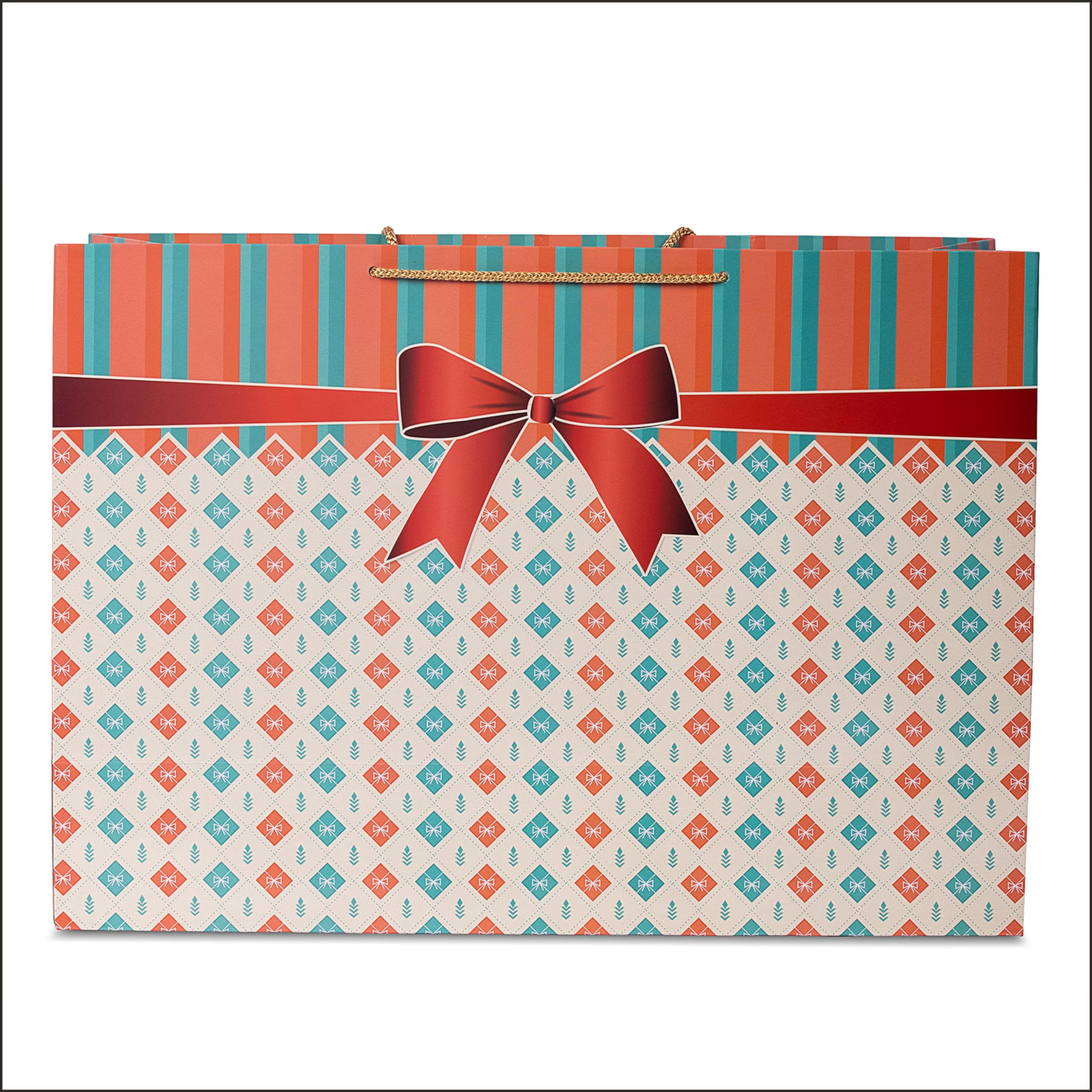 RELIABLE BAGS presents Large Gift Paper Bags with Red Bow Printed 17" (L) x 6" (B) x 12" (H) Inches, Suitable for Weddings, Diwali, Baby Showers, Corporate Gifting, Fesitival Occasion Explore Our Range of Different Sizes Pack of 10, (B0CL377VPQ) Amazon Price History, Amazon Price Tracker