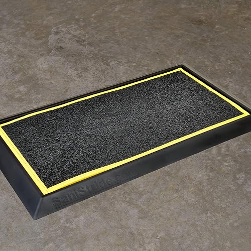 Miniatura 3 de SaniStride - Desinfectante para zapatos - Alfombrilla para zancadas de 1 pulgada de profundidad (inserto amarillo)