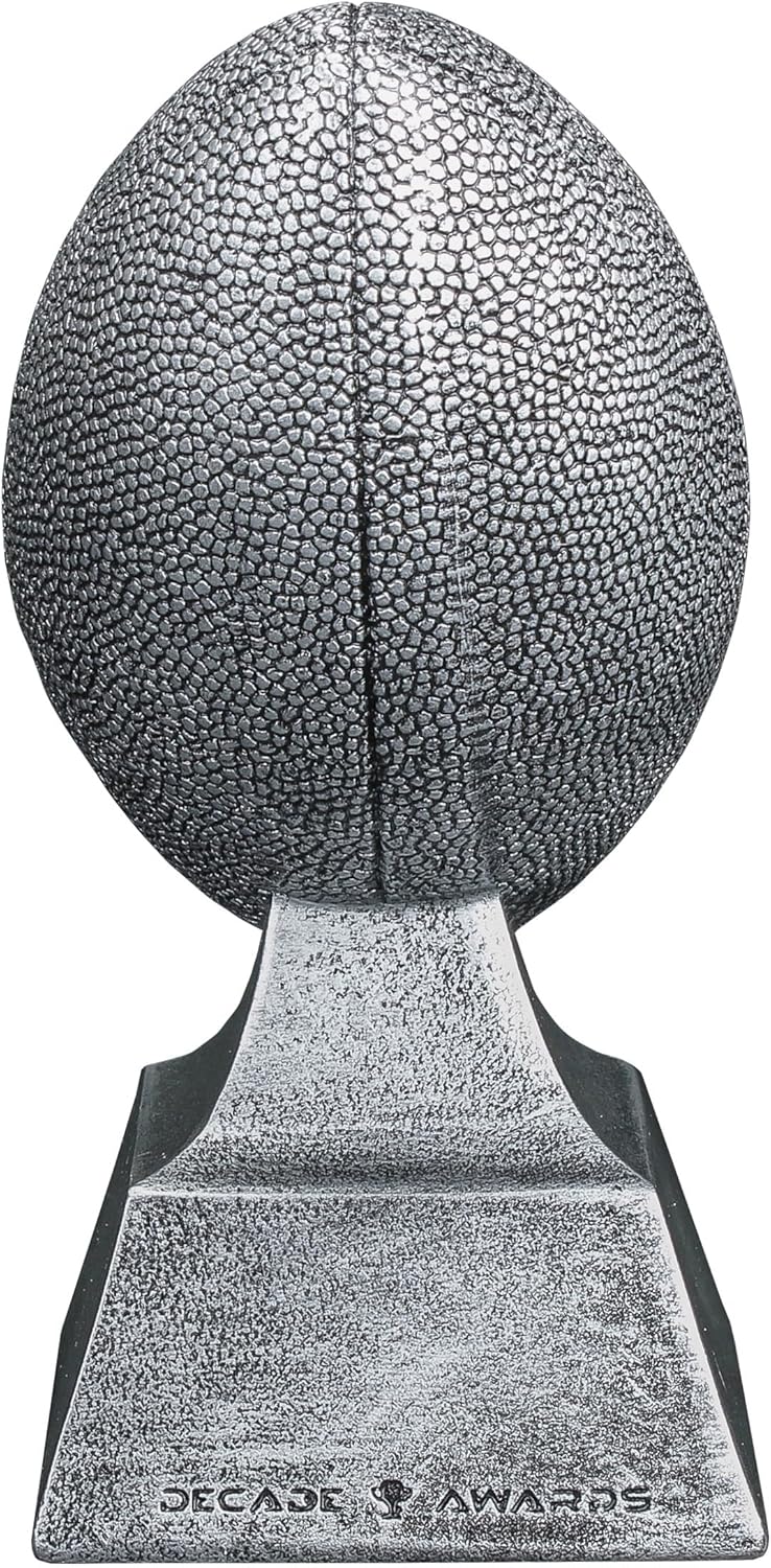Decade Awards Fantasy Football Champion Trophy, Gold or Silver / 6 or 12 Inch Tall - Engraved Plate on Request