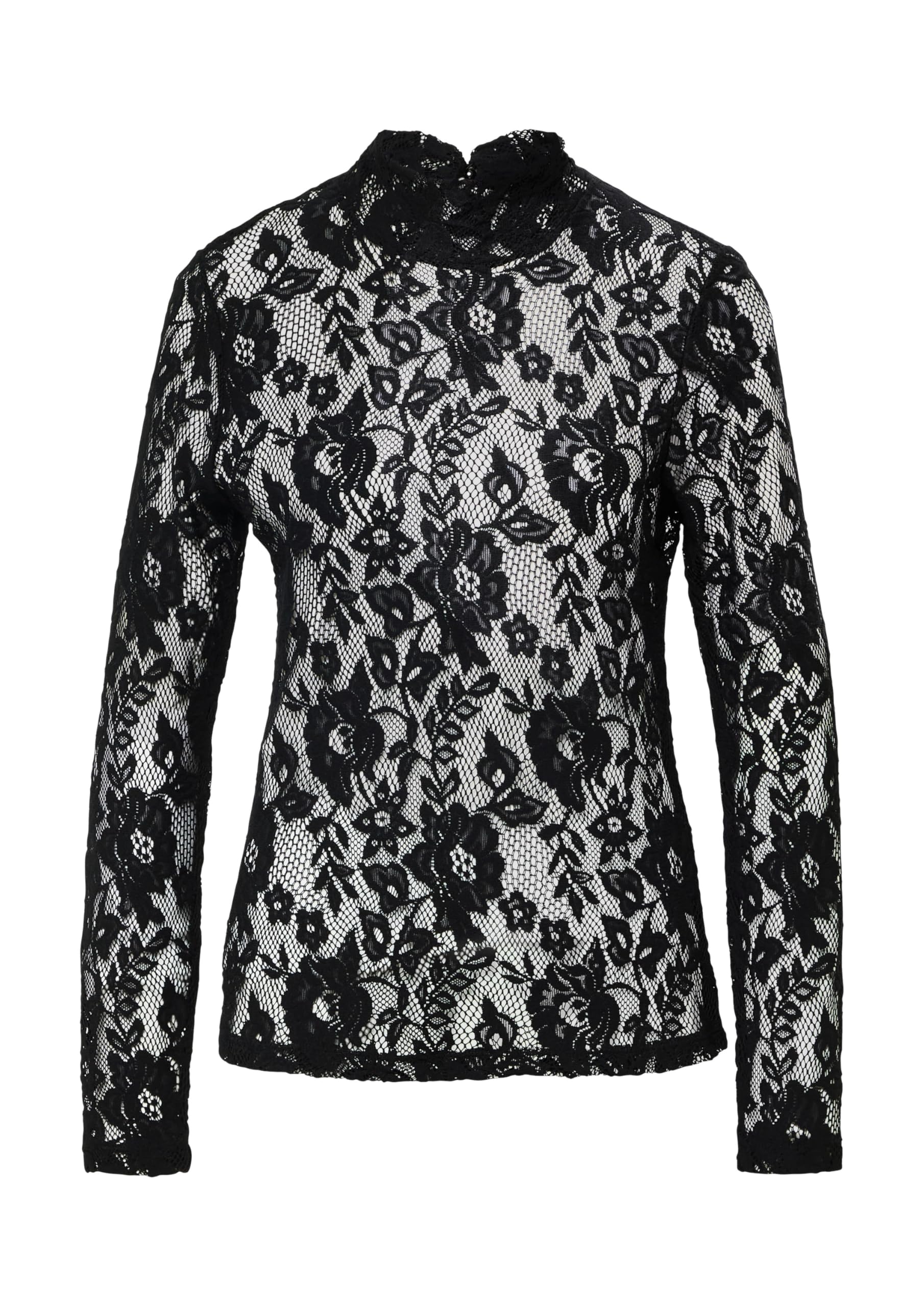 s.Oliver Transparentes Spitzen-Shirt im Slim Fit