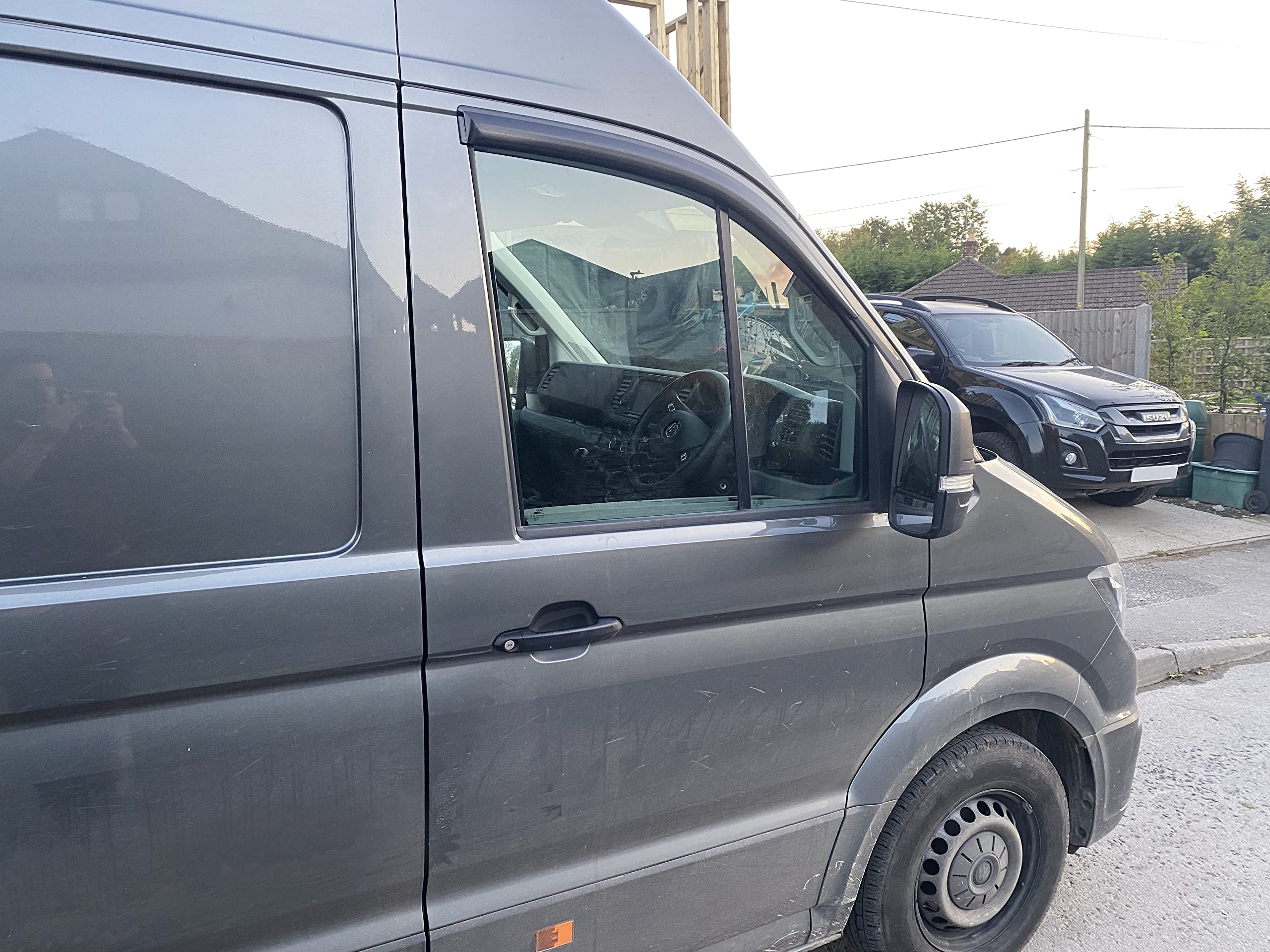 AUTO CLOVER Juego de deflectores de viento para VW Crafter MAN TGE 2017+ (2 piezas)