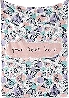 Vista 14 de Manta de forro polar personalizada para niñas con nombre personalizado Forro polar cálido y suave para ropa de cama o decoración de habitación