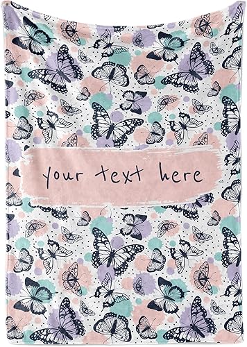 Miniatura 14 de Manta de forro polar personalizada para niñas con nombre personalizado Forro polar cálido y suave para ropa de cama o decoración de habitación