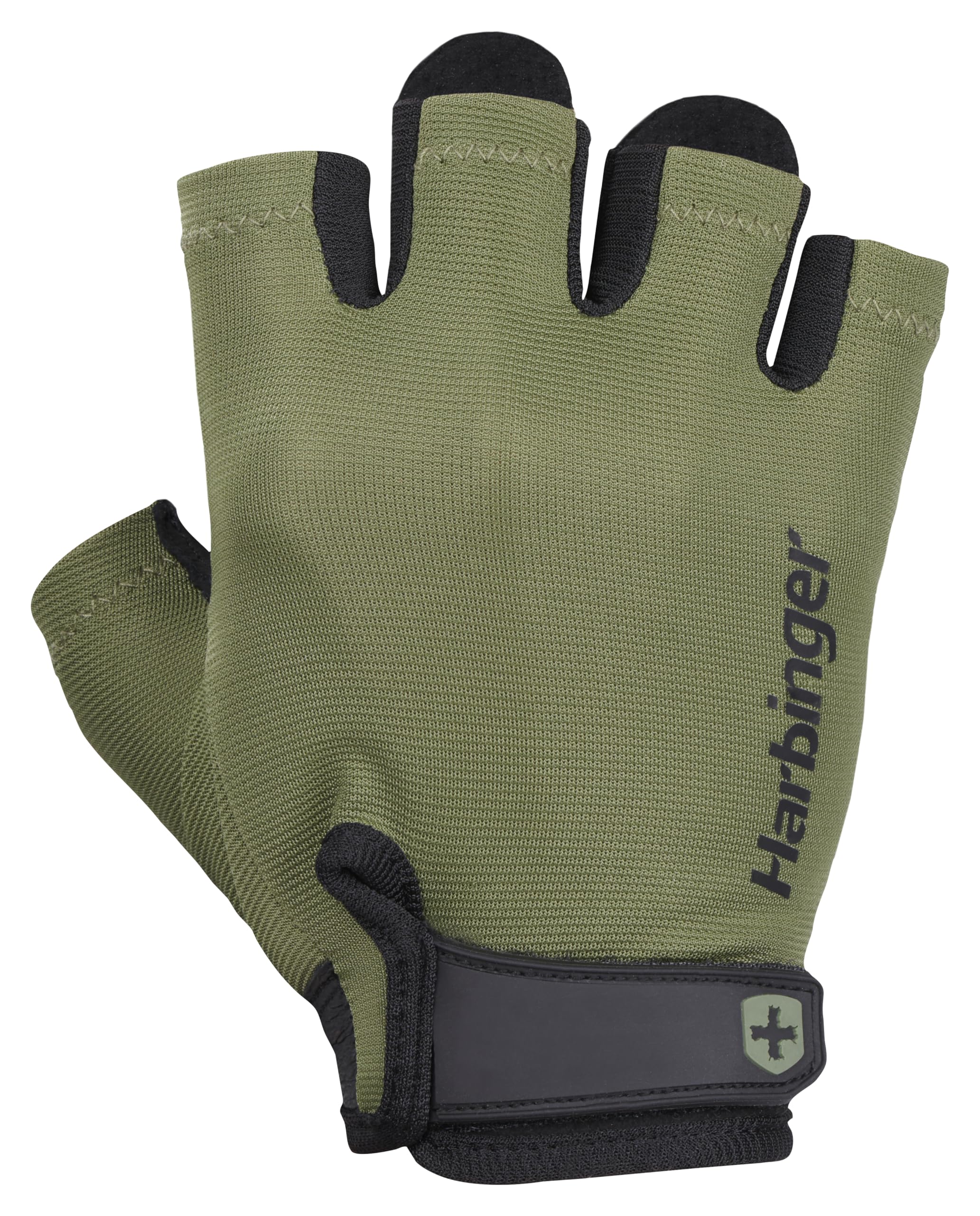 Harbinger Power Gloves 2.0 for Weightlifting, Training, Fitness, and Gym Workouts - Unisex (Green, M)