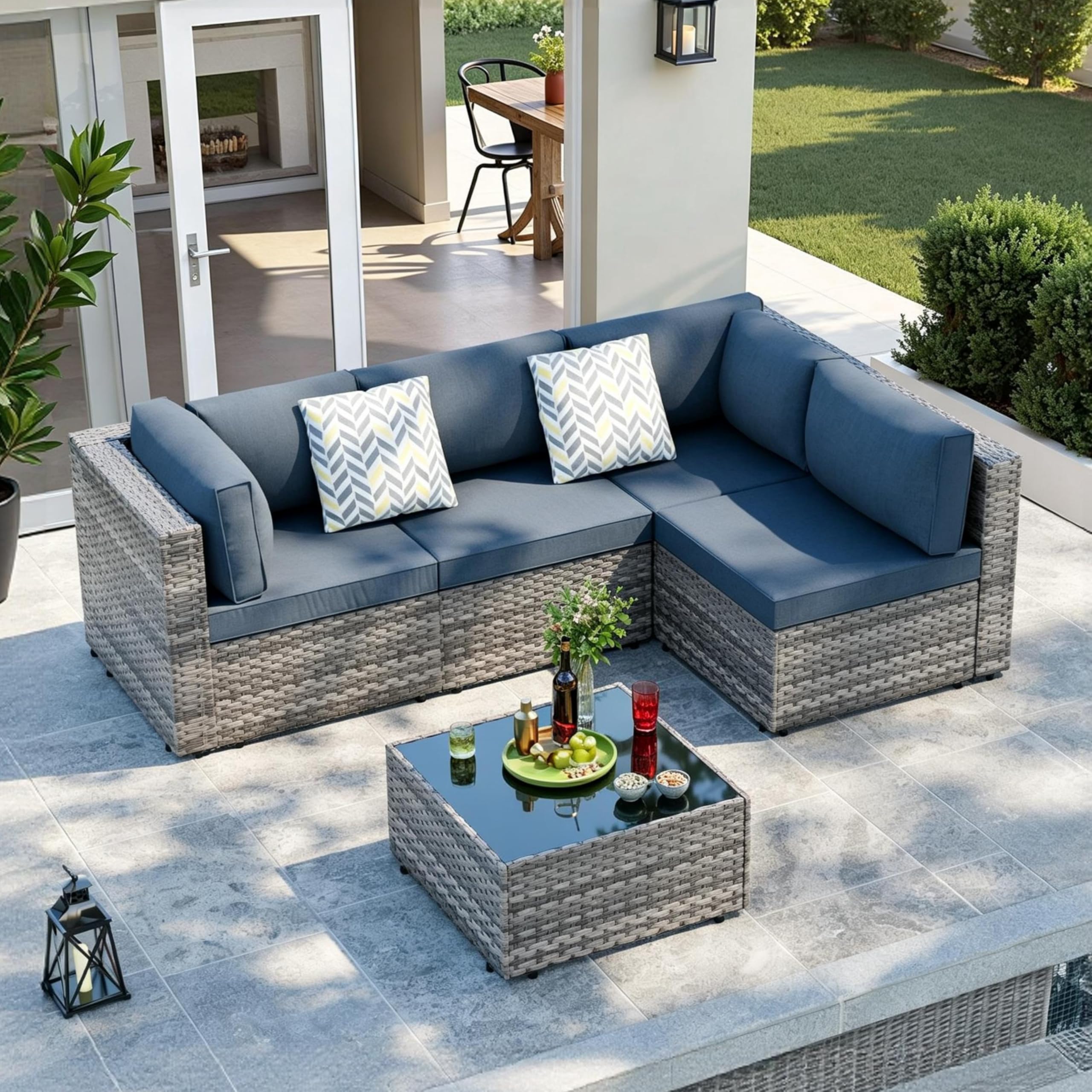 SUNLEI 5-Piece Low Back Set