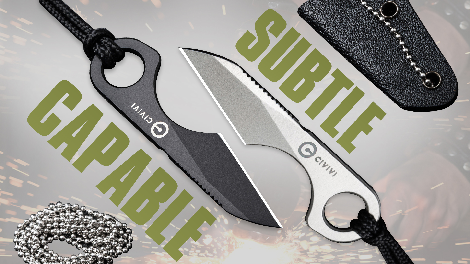 Amazon.com: CIVIVI Gramis Mini Fixed Blade Neck Knife for EDC