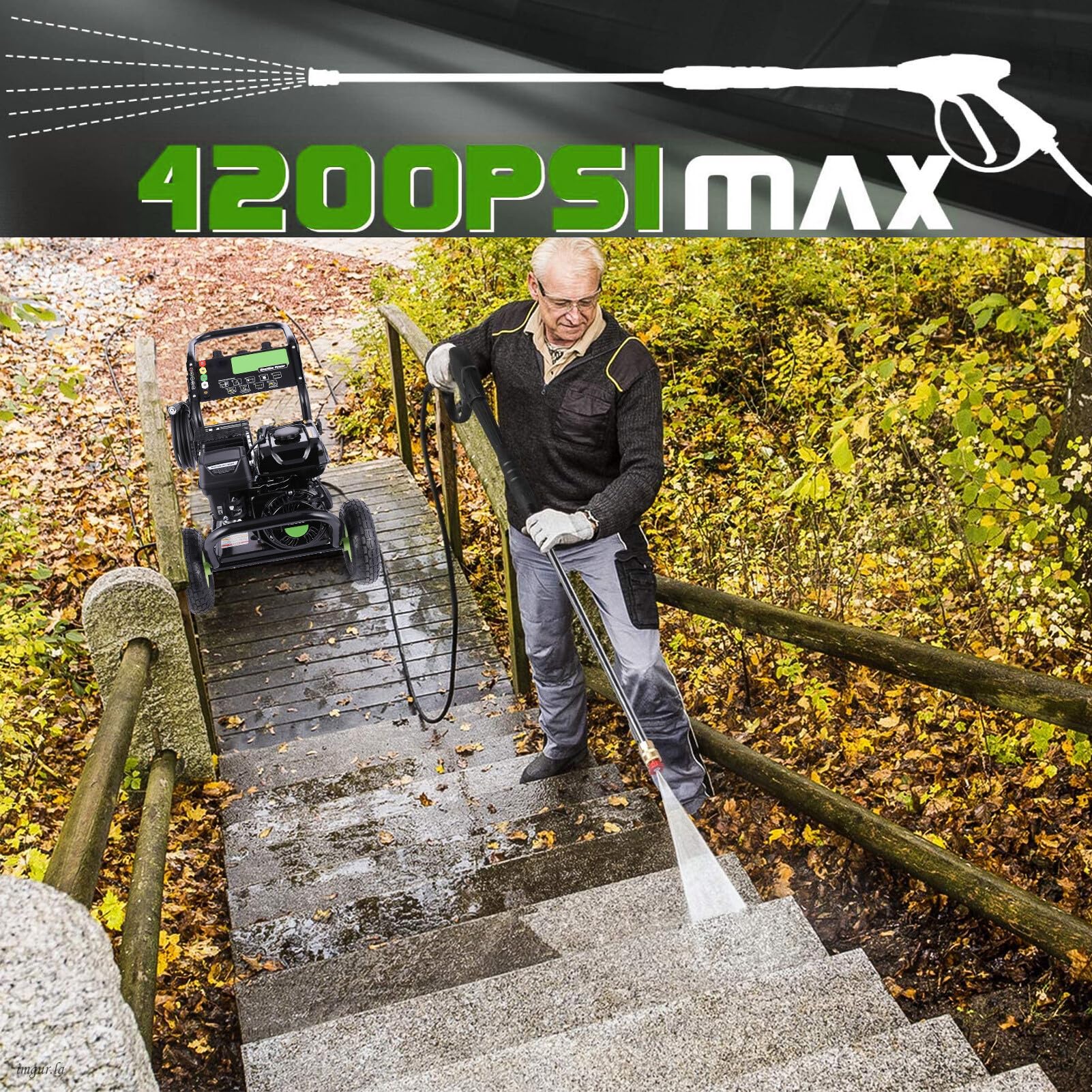 420 【送料無料】自宅保管 パワーマスター パフォーマンス 120A 8206 Amazon.com : Professional 4200PSI 4GPM Gas Pressure Washer