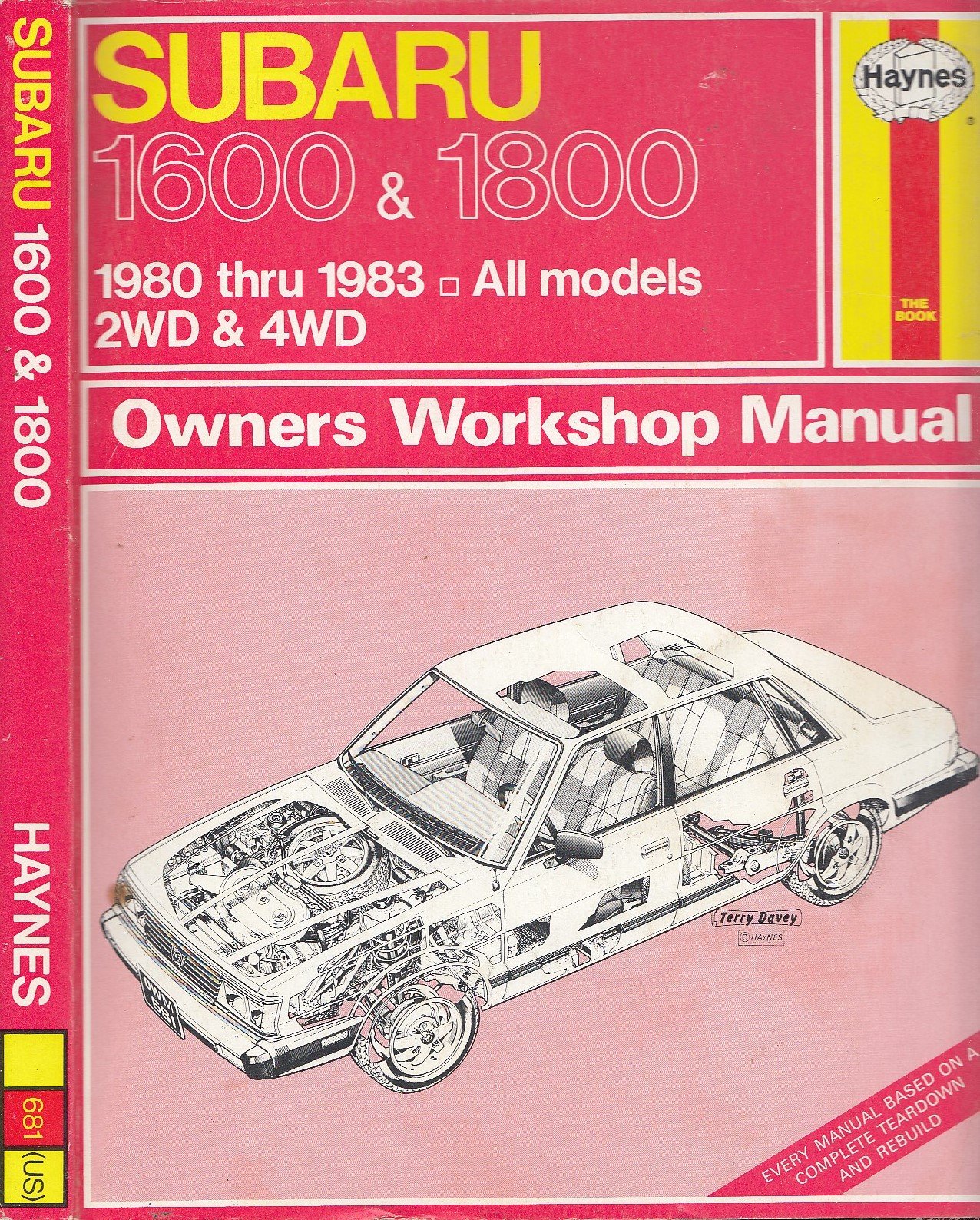 Haynes Owner’s Workshop Manual Subaru 1600 & 1800 1980-1983