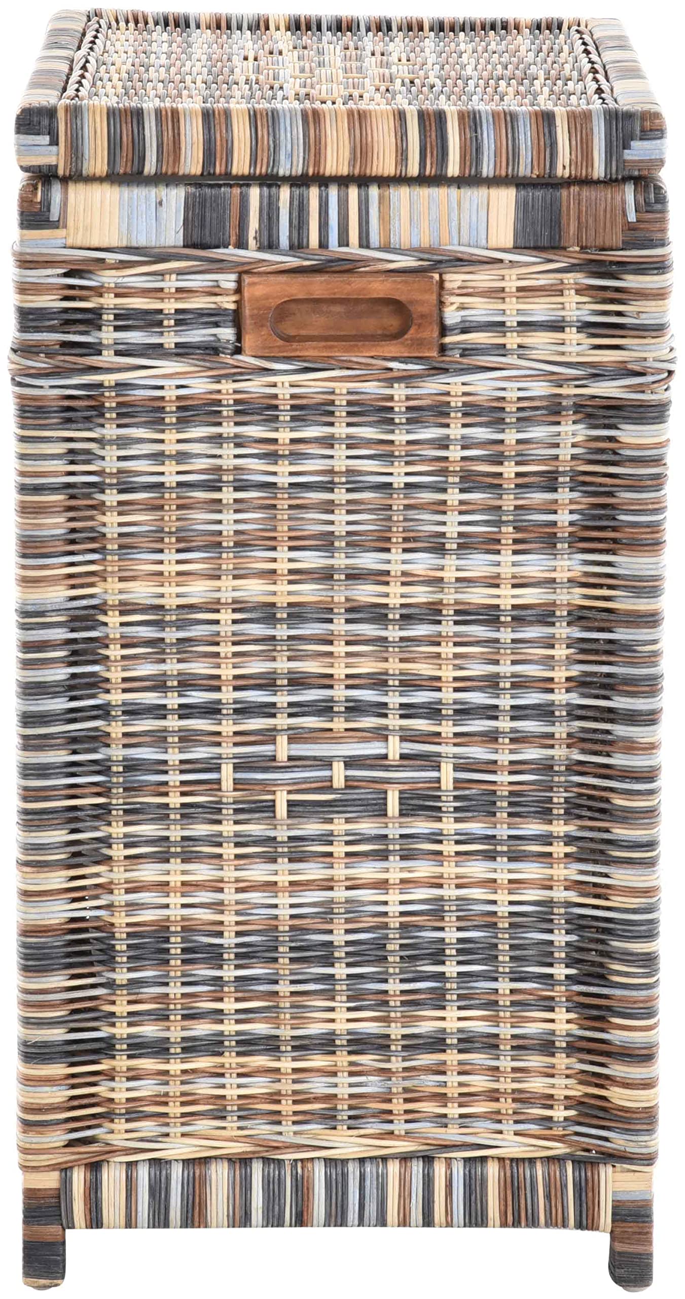 Wäschetonne/Wäschekorb aus Rattan (Mehrfarbig)