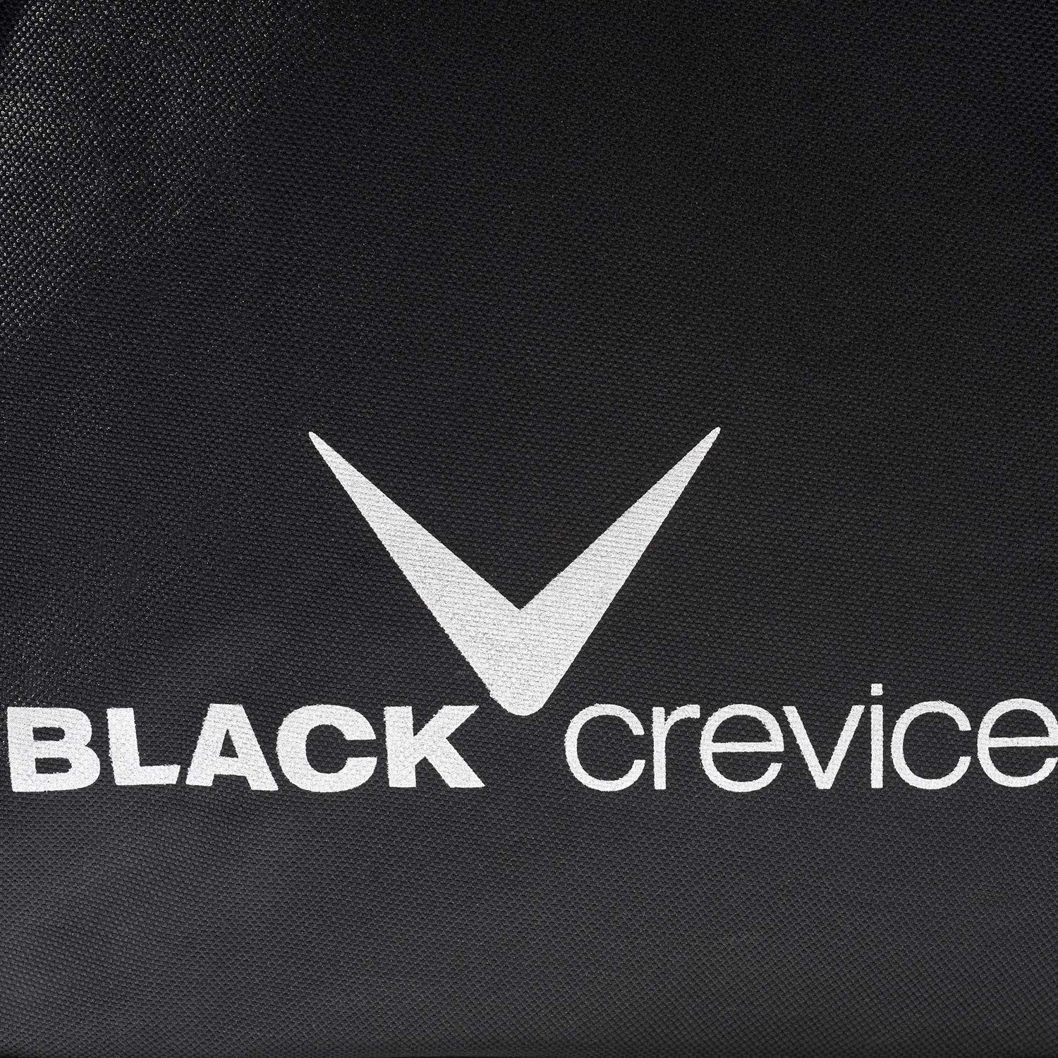 Black Crevice Bolsa para Botas y Casco de esquí I Bolsa para Botas de esquí/Snowboard y Casco Ajustable con Gran Compartimento Principal y secundario con Cremallera I tamaño: 53x26x39cm