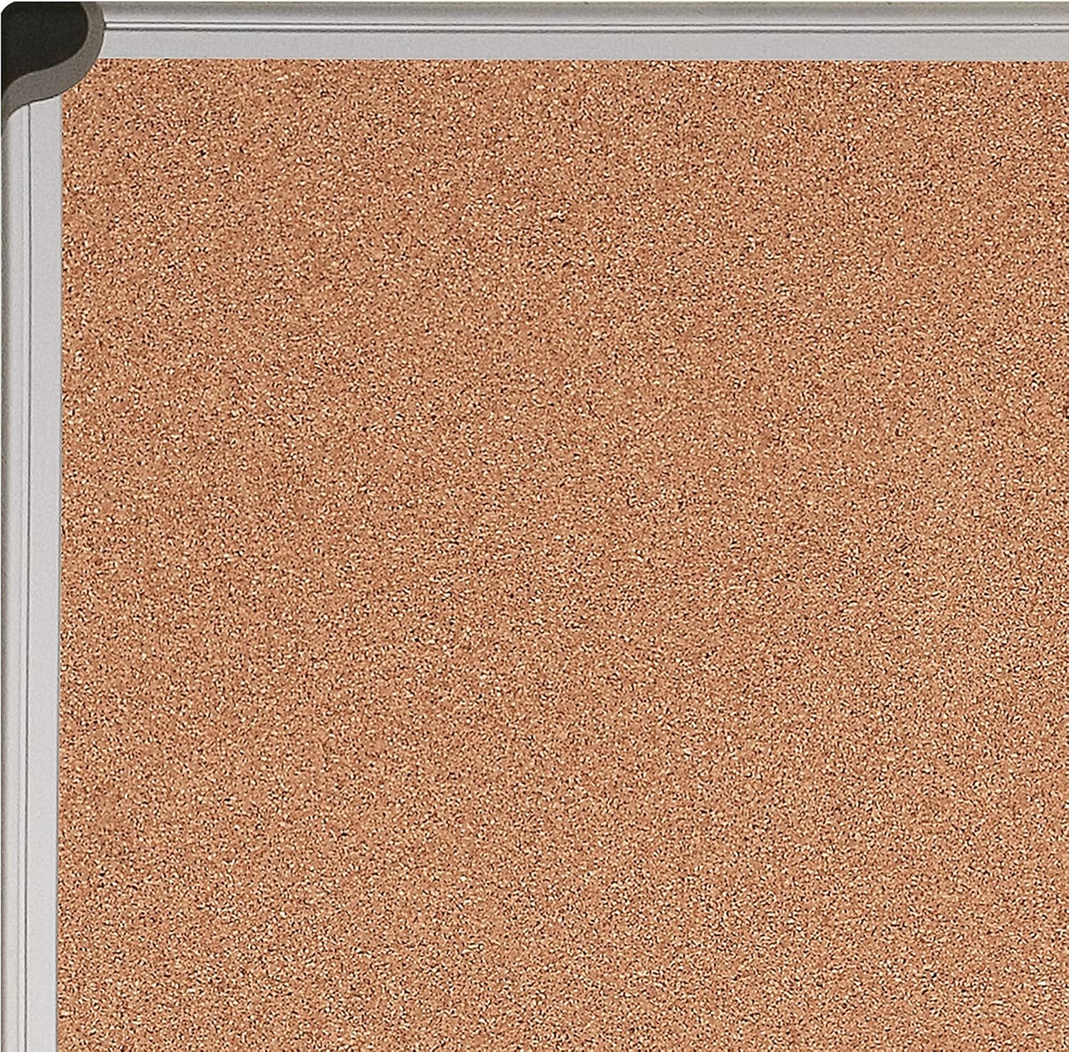 Bi-Office Maya W Cork Notice Board, 120 x 90 cm, Cork Surface, Aluminium Frame