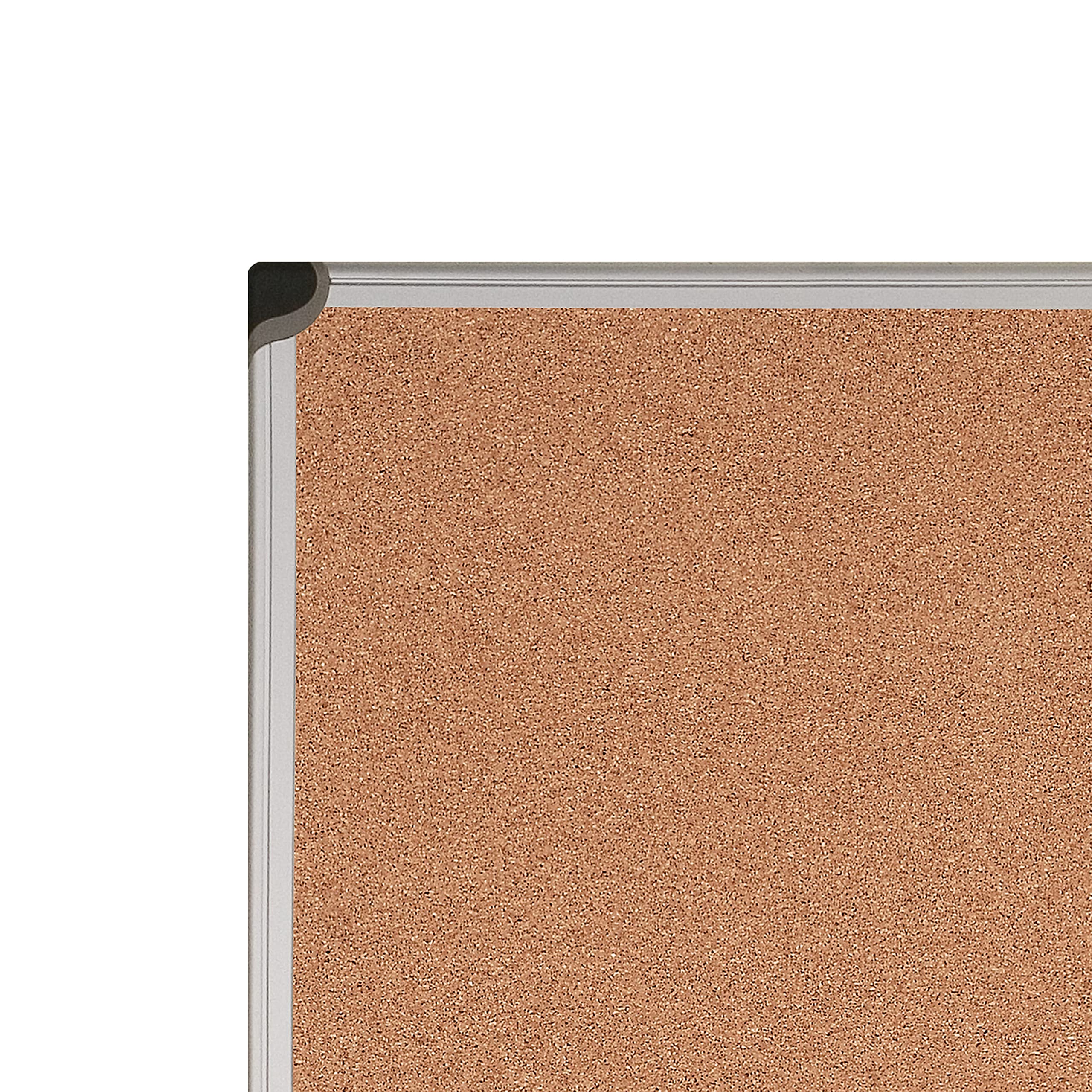 Bi-Office Maya W - Tablero de corcho con marco de aluminio, 120 x 90 cm