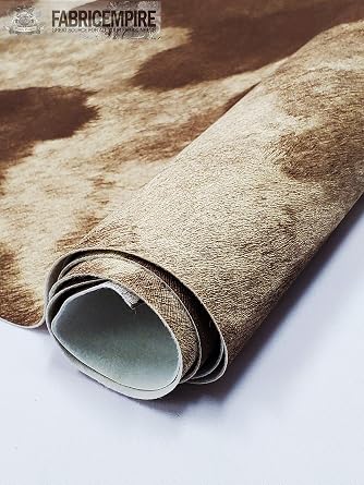 Vinyl Upholstery Embossed Texture Fabric Horse Fake Leather / 54" Wide/Sold By The Yard Brown