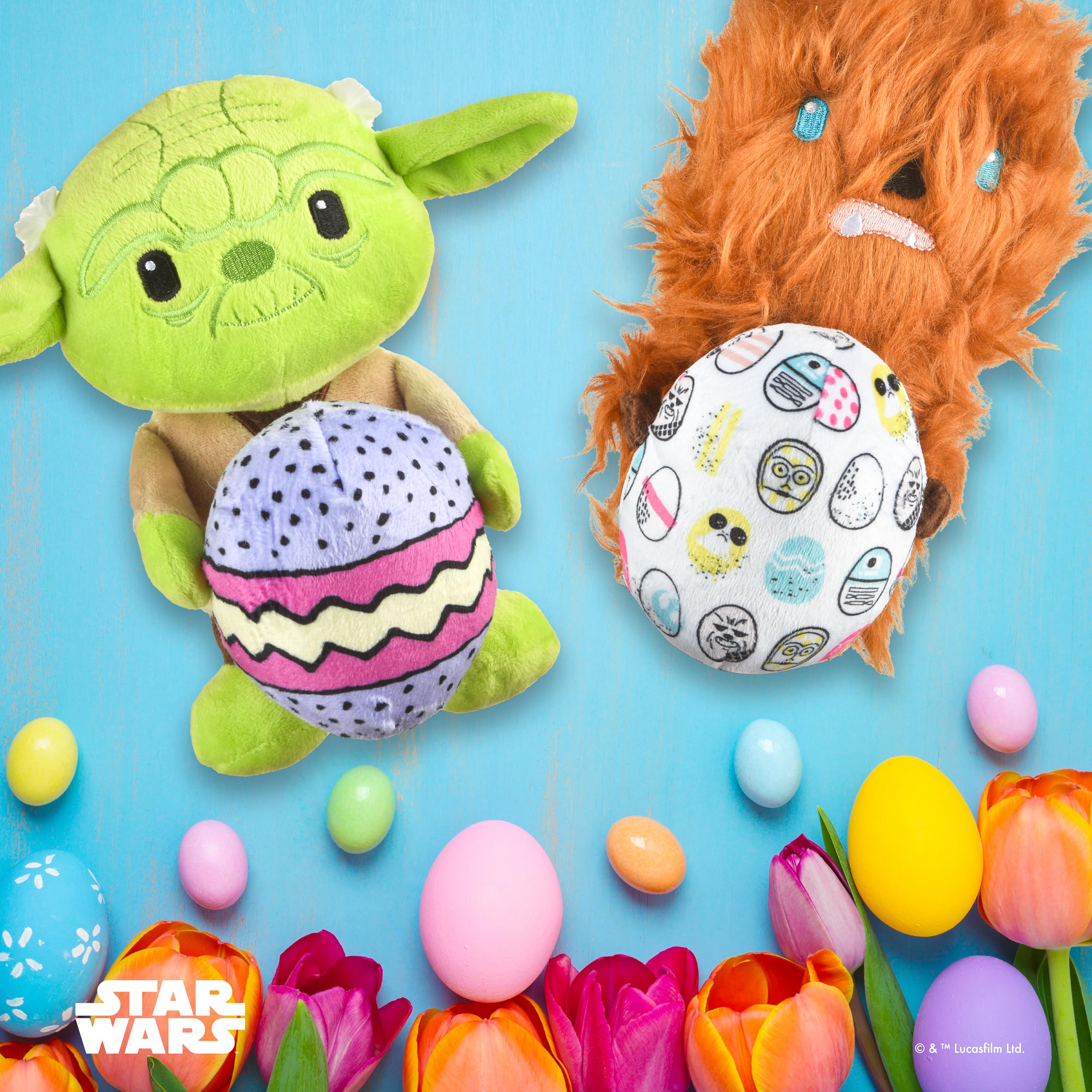 Star Wars Juguete de Peluche para Mascotas Yoda de 9 Pulgadas, Juguete de Peluche de Pascua para Perros