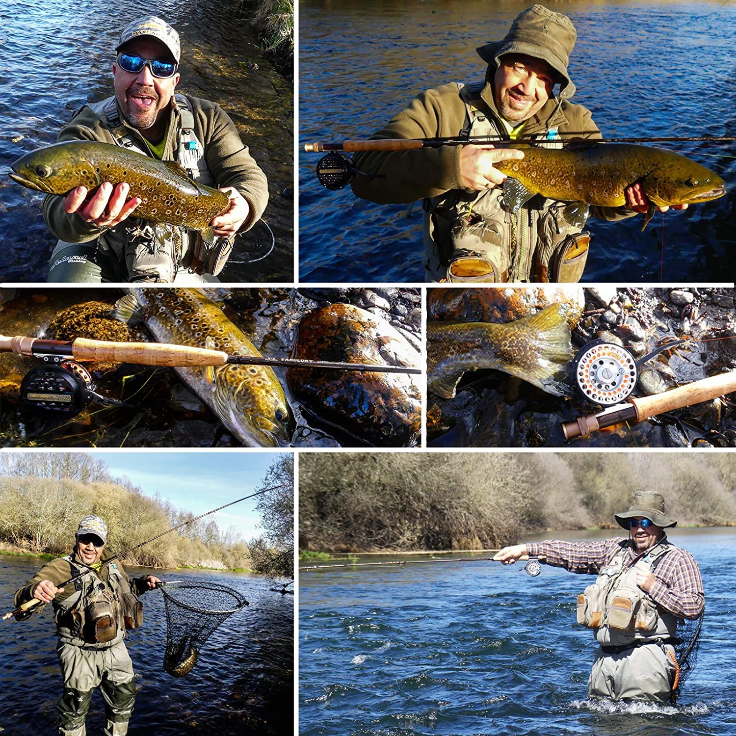 MAXIMUMCATCH Farglory Nymph Rute 4 in 1(Euro/tschechischer Nymphenstil), AAA Kork Handgriff, in #3#4#5 9'0"- 11'0''