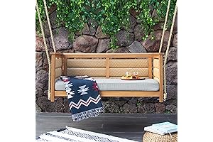 Blaine Teak Porch Swing: A Tranquil Oasis for Outdoor Relaxation