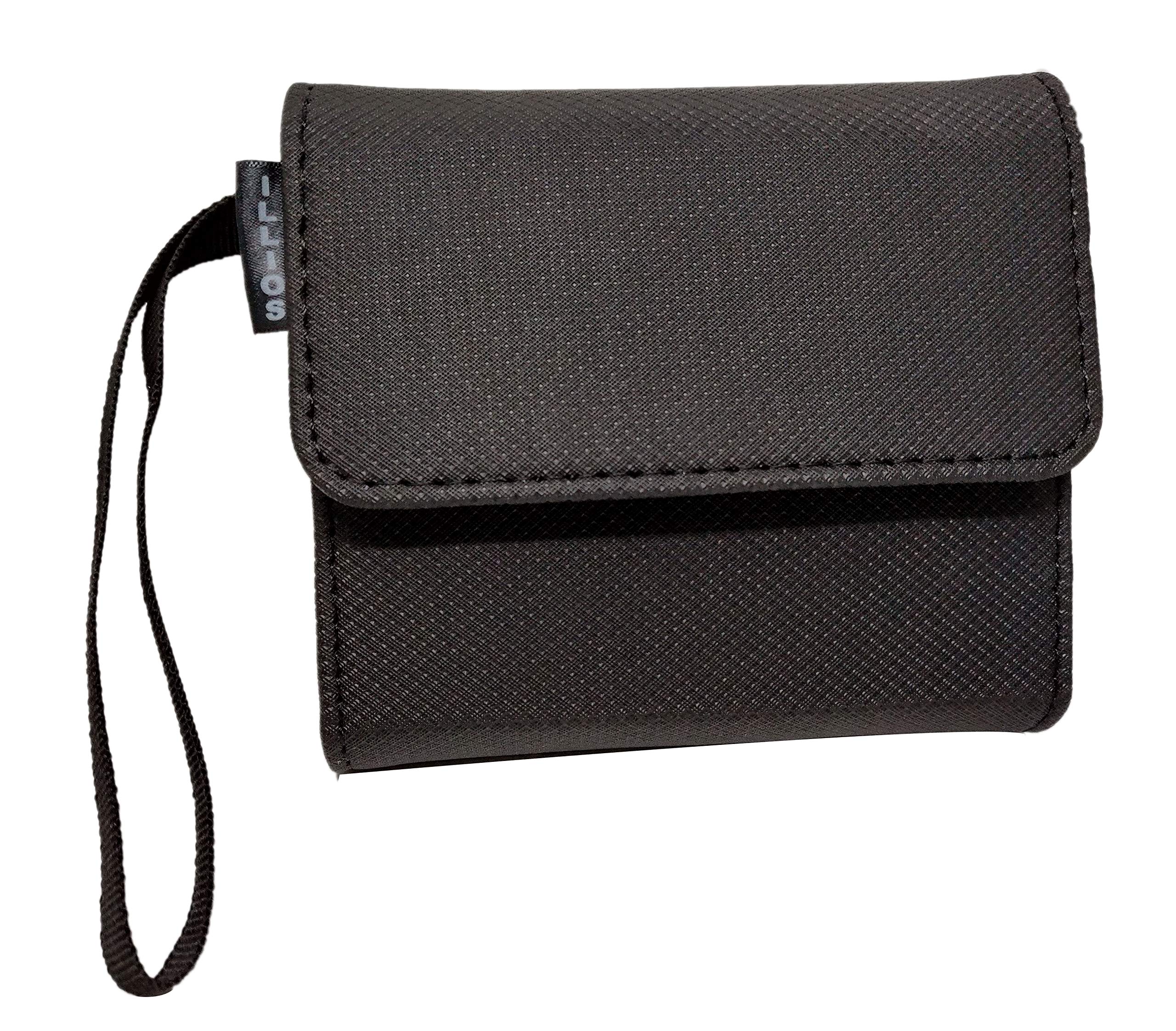 illios Canvas Carry Bag Case Cover with Handle Strap for Saregama Carvaan SCM02 Mini 2.0 Bluetooth Speaker (Black)