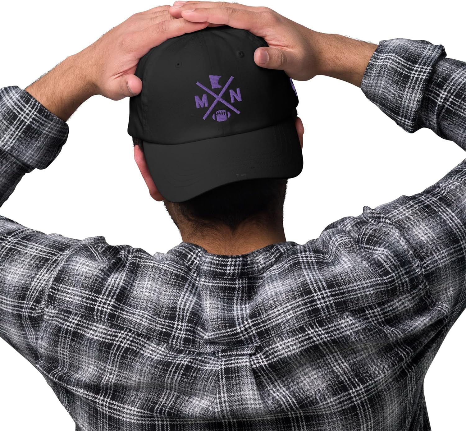 Minnesota Football Retro MN Cross Baseball Cap Dad Hat