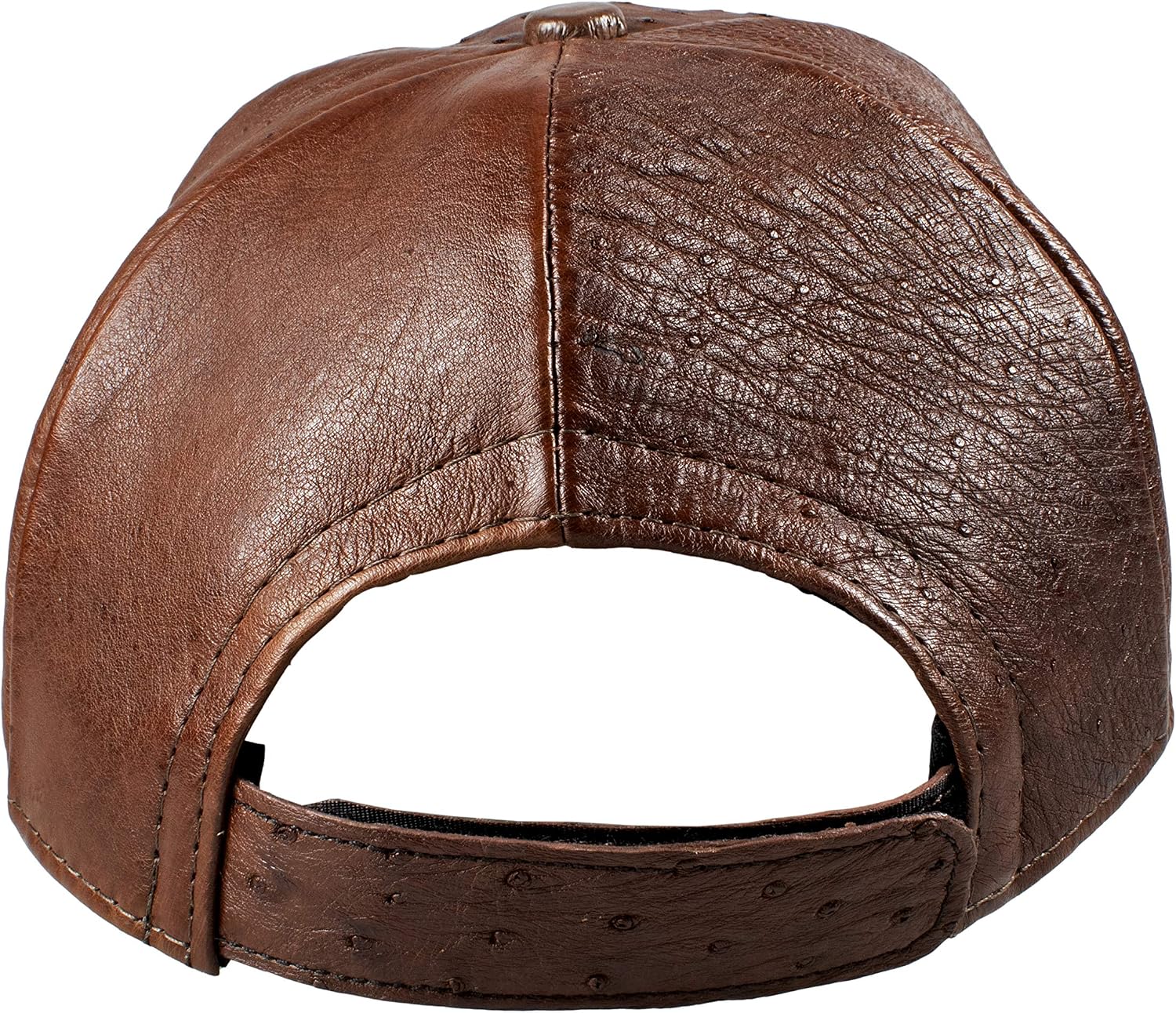 Exotic Cap Genuine Ostrich Leather Multiple Colors Adult Size Adjustable