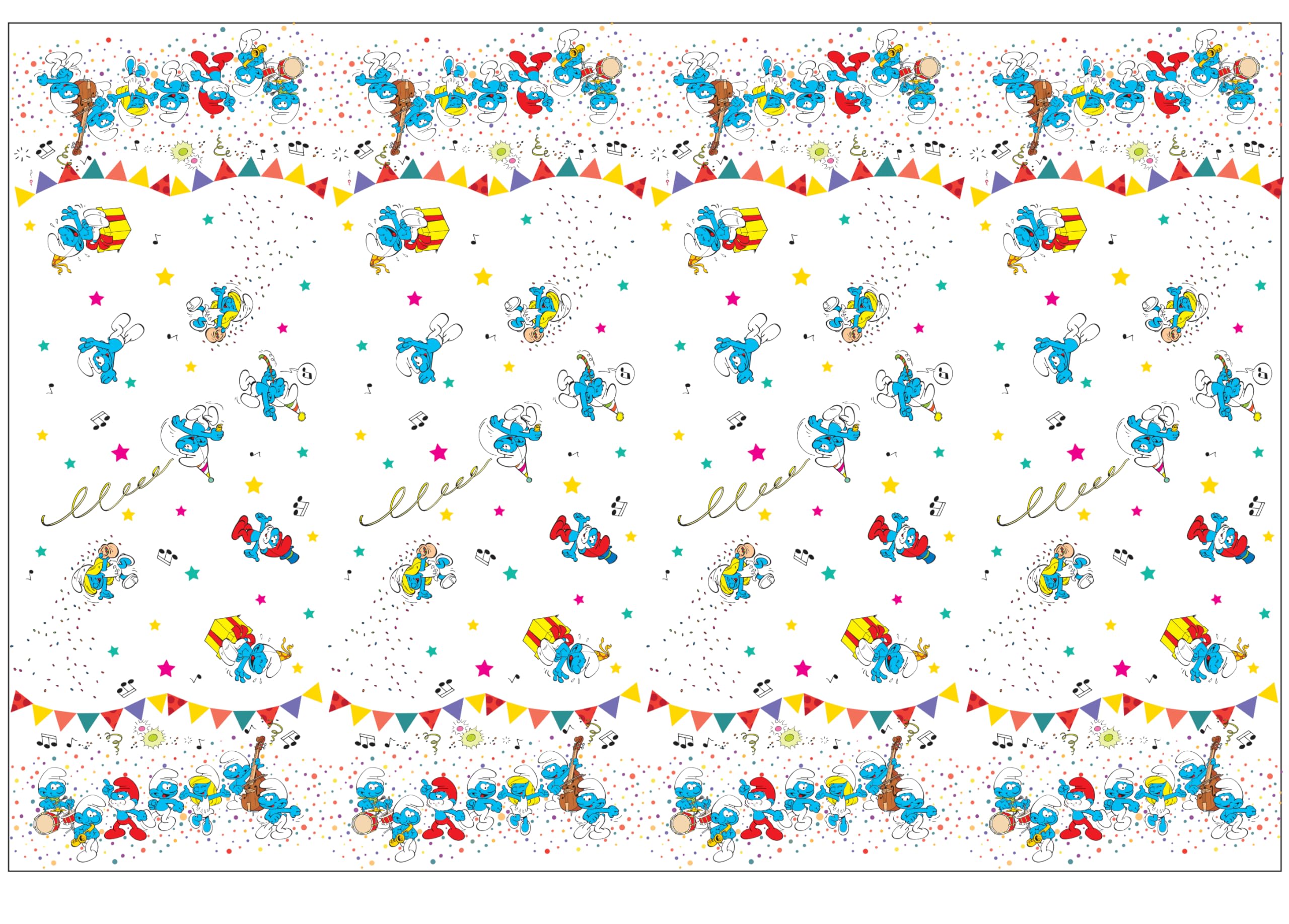 Procos Ciao Plastic Tablecover Smurfs (180 x 120 cm)