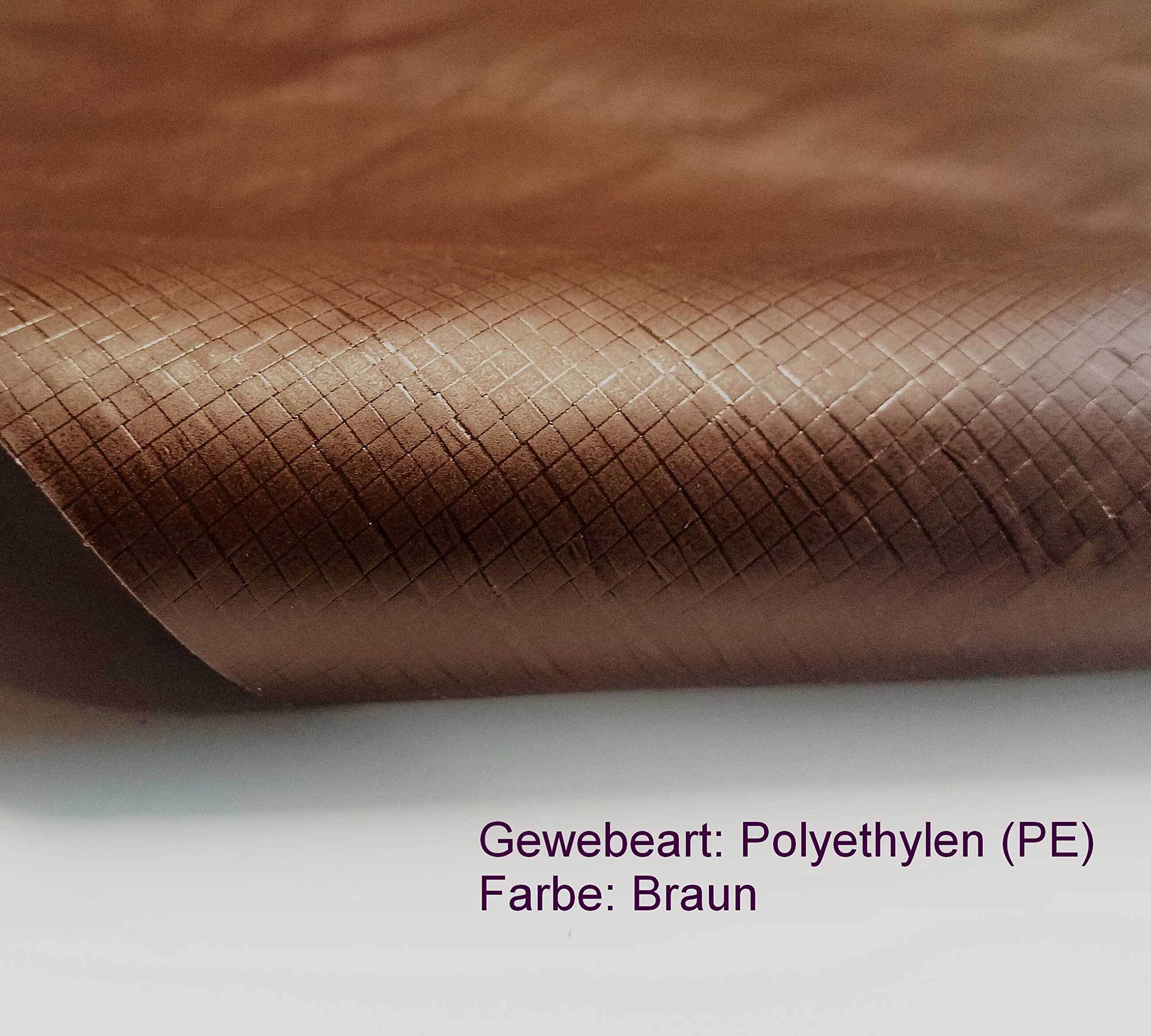 GRASEKAMP Qualität seit 1972 Abdeckhaube für Europalette Gitterbox mit 2 Reißverschlüssen Abdeckplane Braun