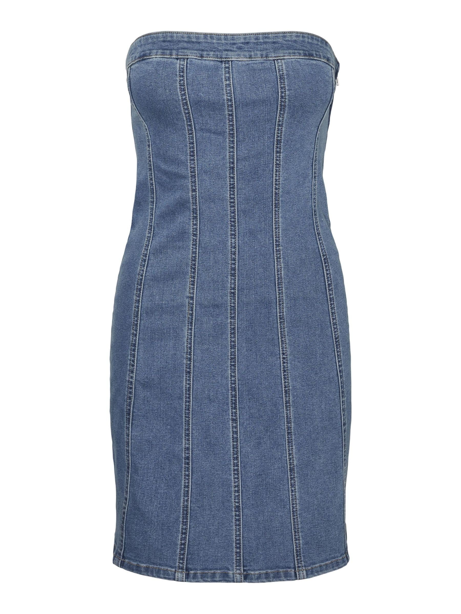VERO MODA Female Denim Dress VMZOIE Short Dress, Light Blue (Light Blue Denim), XS