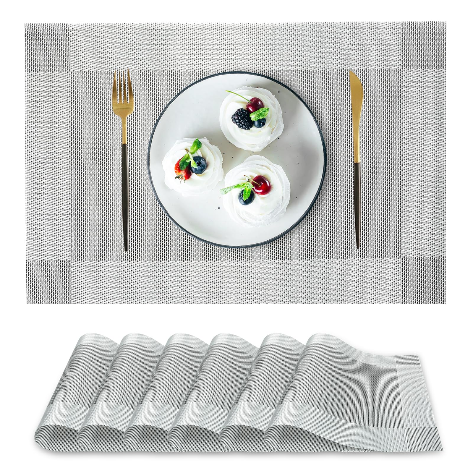 Black Leather Placemats Set Of 4 Or 6 Or8 Large 4mm Thick Dining Table Mats 46x34cm Modern Non Slip Tableware For Restaurant Conference Gift