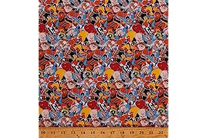 Cotton Space Jam Looney Tunes Kids Show Bugs Bunny Marvin Porky Taz...