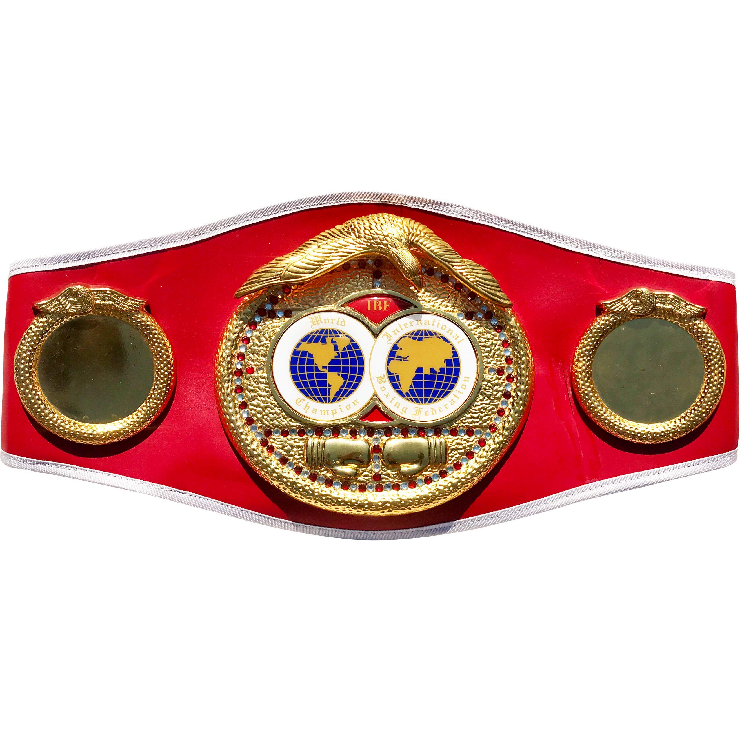 IBF Boxing Belt - World Champion - Full Size Replica - Adult Size - Hand Crafted
