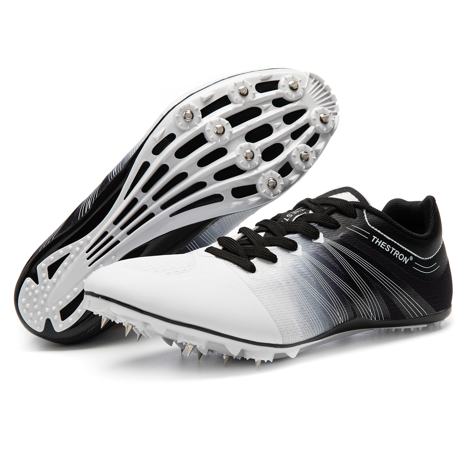 Track And Field Shoes Men Women Kids Spikes Sneakers Full Length Carbon Plate Track Race Jumping Sneakers Girls Professional Running Tarck Spikes Shoes Boys