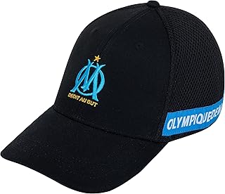 OLYMPIQUE DE MARSEILLE Om Lifestyle Fan Cap – Adjustable Official Collection, Black, One size