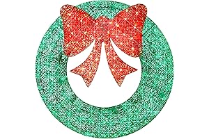 Best Choice Lighted Christmas Wreaths Outdoor 60in Pre-Lit