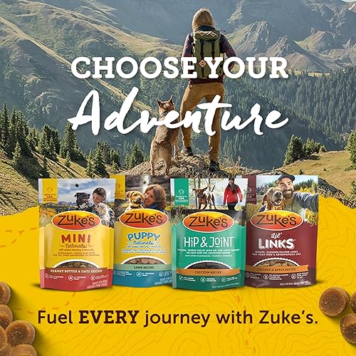 Miniatura 8 de Zuke's Mini Naturals Premios para entrenamiento de perros, masticables y suaves, con mantequilla de maní y avena.