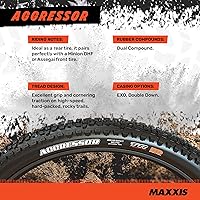 Vista 3 de MAXXIS Aggressor - Dual Compound - EXO, DD - E25 Rating, Tubeless Primarily Intended for Rear Wheel Use