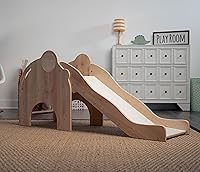 Vista 7 de Avenlur Nima - Tobogán interior con forma de elefante Montessori Waldorf, seguro, resistente y confiable, espacio de juego interior perfecto