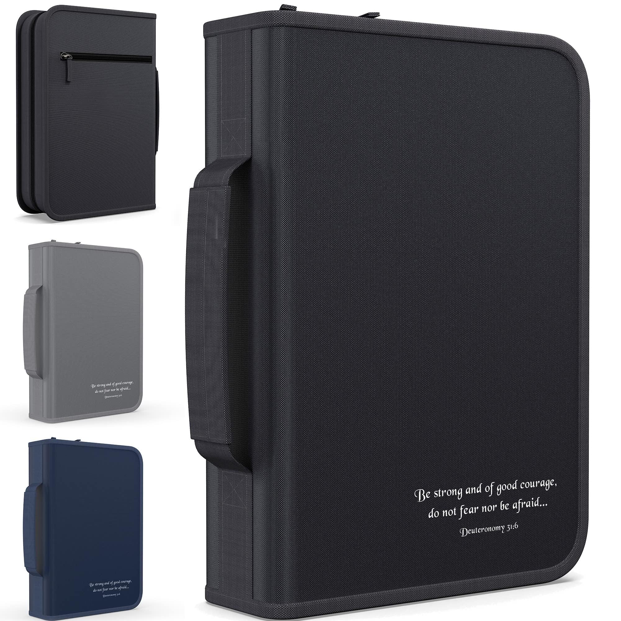 DEHITE Bible Cover Case for Women and Men – Premium Bible Carrying Bag with Pen Slots – Available in Medium & Large Sizes