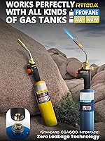 Vista 3 de Cabeza de Antorcha de Propano, GJ-8000pro Cabeza de Antorcha de Alta Intensidad, Kit de Antorcha de Gas de Arranque por Gatillo para Propano