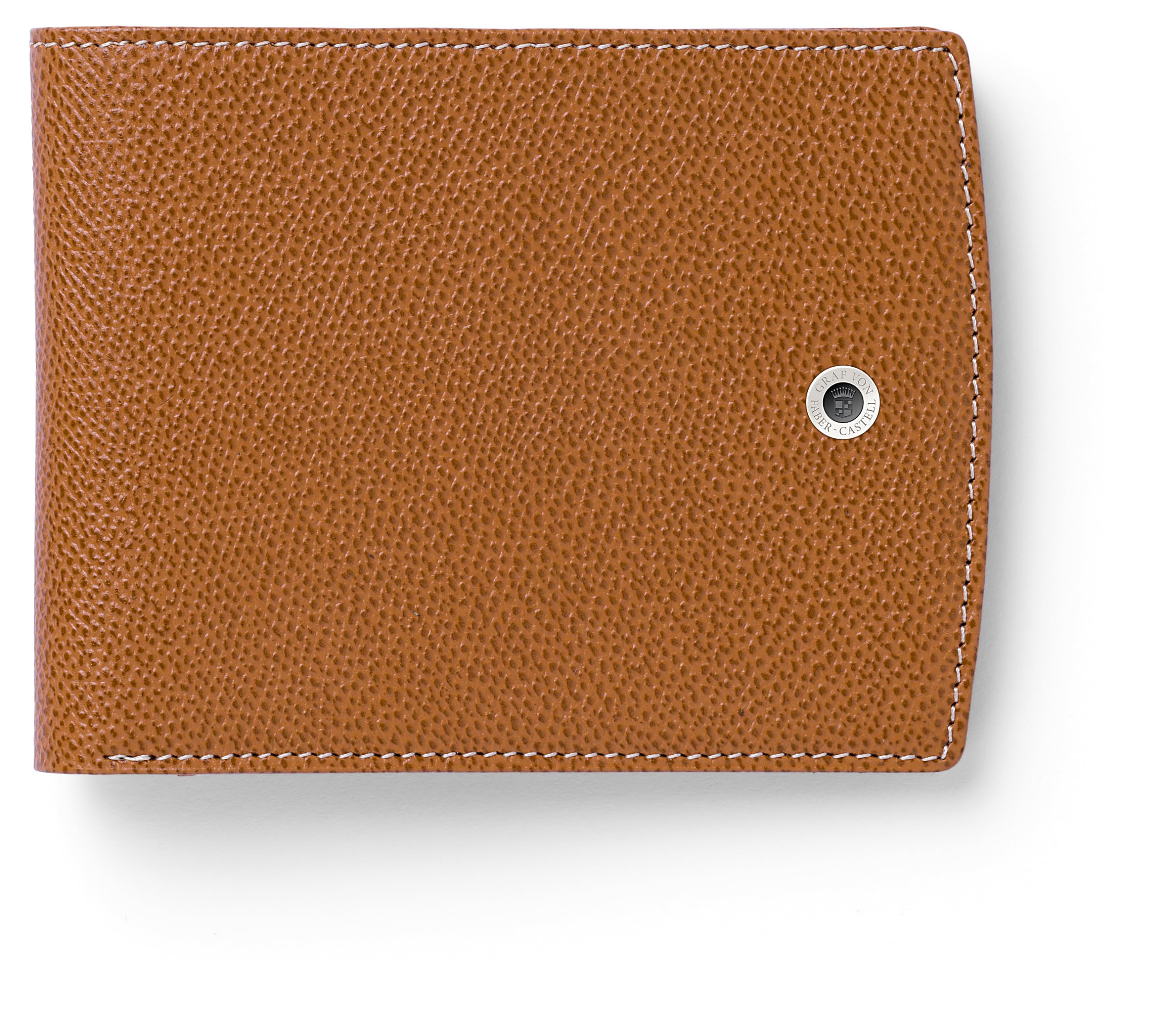 Graf von FABER-CASTELL Epsom 118941 Credit Card Holder Cognac with Card Slots and Note Compartment