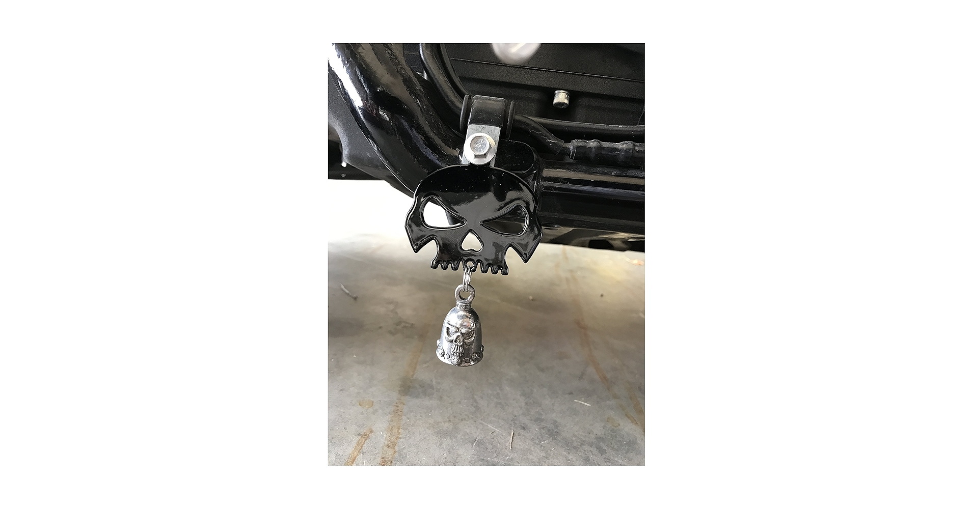 Amazon.com: Gloss Black Skull Bell Hanger/Mount for