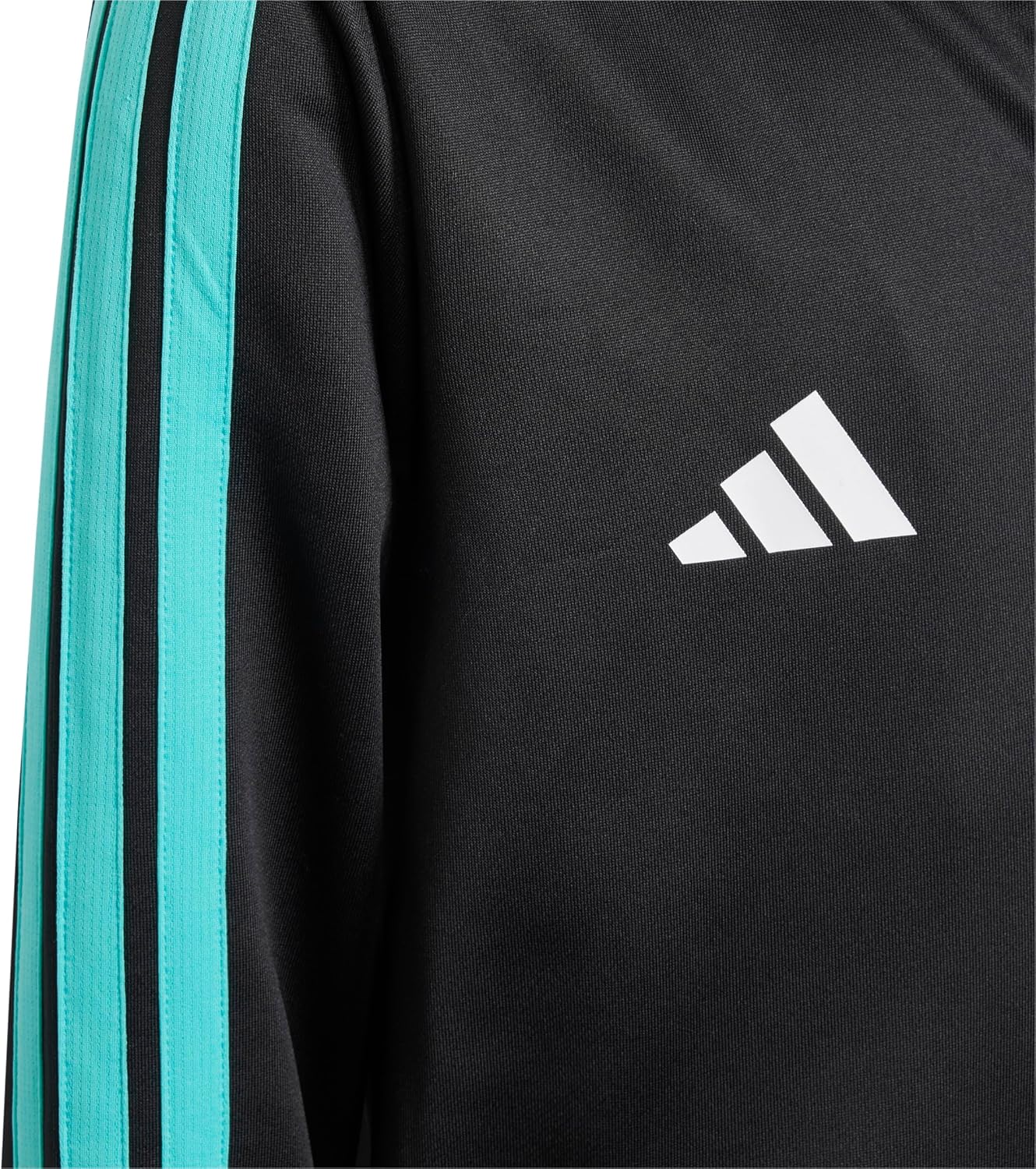 adidas Boys Mercedes - AMG Petronas Formula 1 Team Full Hooded Track Top, Black/White, Small - Image 4