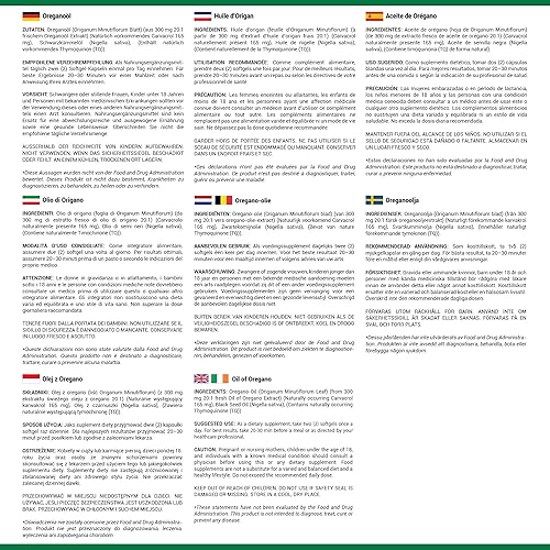 Miniatura 7 de Aceite de orégano con suplemento de aceite de semilla negra para apoyo inmunológico y digestivo, aceite de semilla negra, suplemento de aceite de