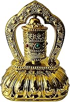 Vista 1 de Rueda de coche giratoria automática solar Rueda budista de oración Wheeler Spinner para tablero de instrumentos del coche