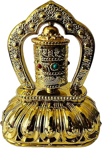 Rueda de coche giratoria automática solar Rueda budista de oración Wheeler Spinner para tablero de instrumentos del coche