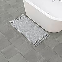 Vista 45 de French Connection - Alfombra Nellore de baño con flecos