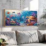 Reofrey Puzzles pour adultes 1000 Pièces - Turtle Oceanic, Puzzles en forme spéciale, Challenging Impossible Puzzle, jeu de famille amusant & Décor unique (16x31 1 cm / 41x80cm) Idée