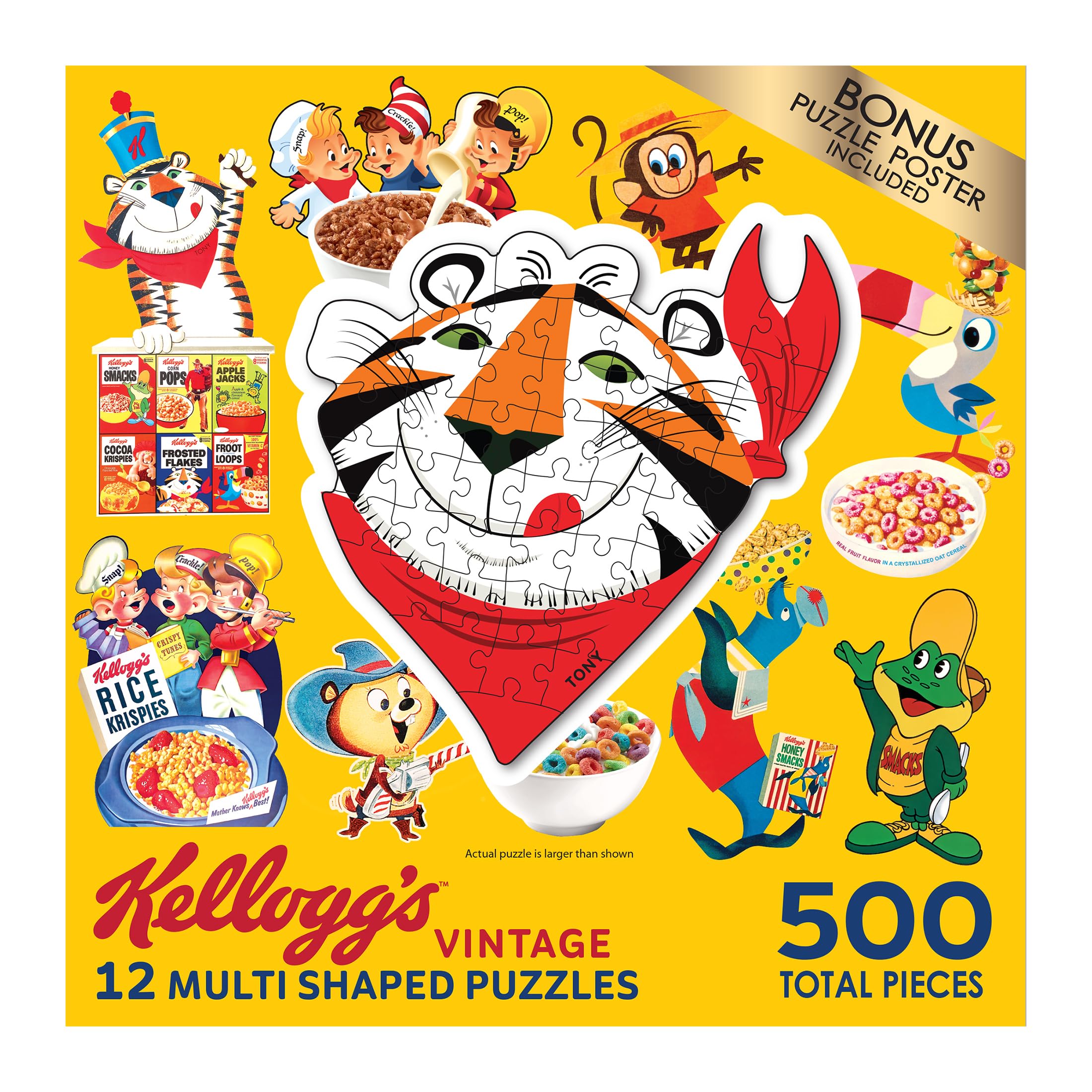 Amazon.com: RoseArt - Mini Shaped - Kellogg's - 500 Piece Jigsaw